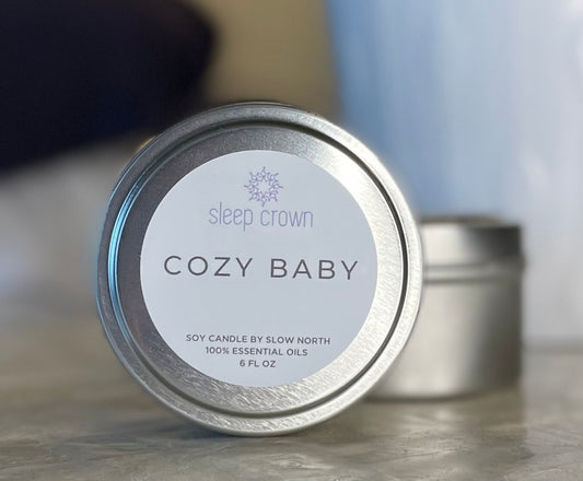 Cozy Baby Candle, a Sleep Crown + Slow North Collab